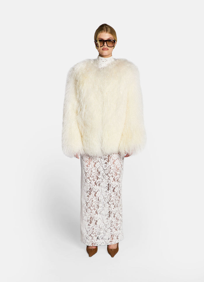 White Mongolian Coat