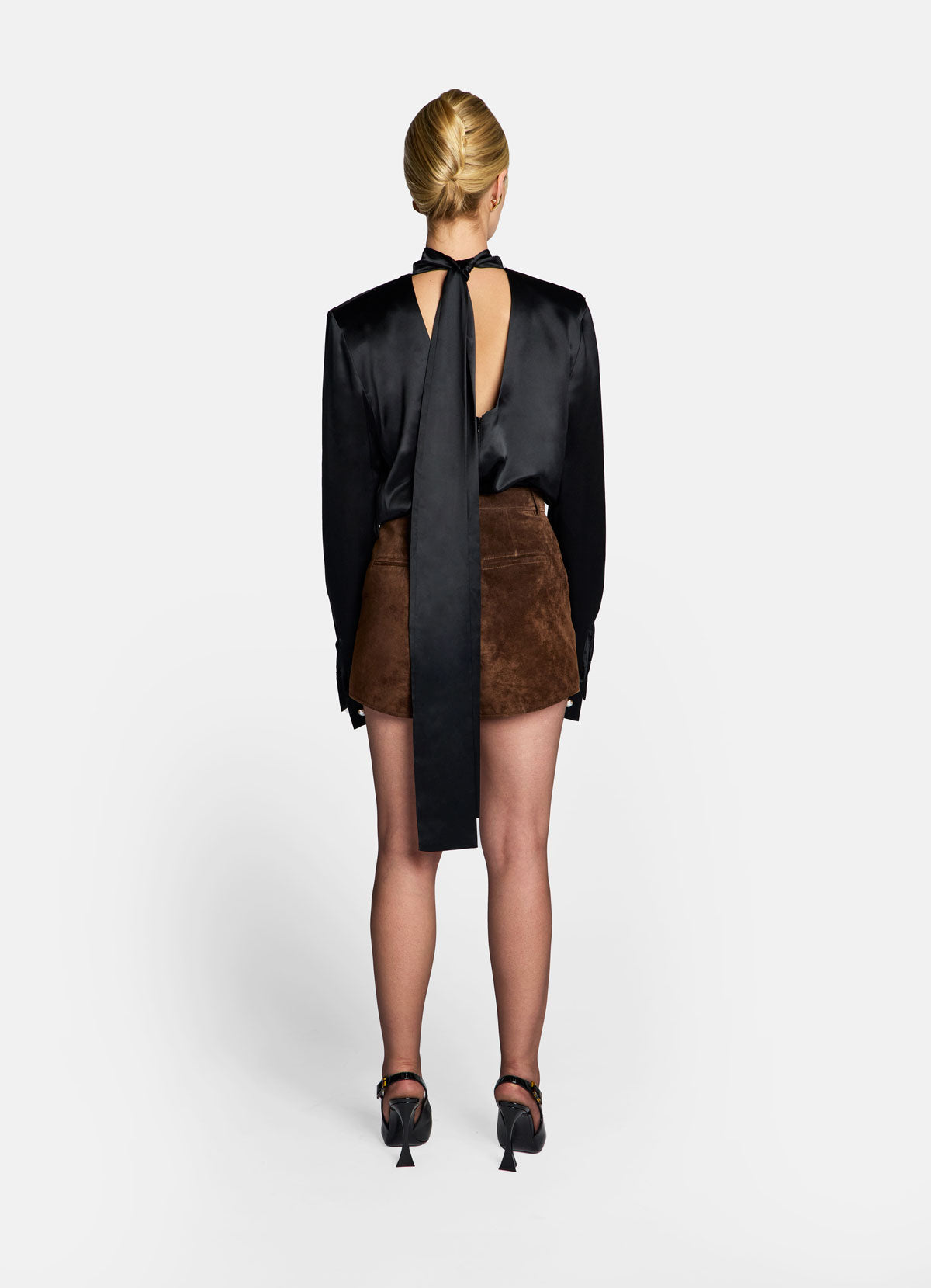 Brown Suede Shorts