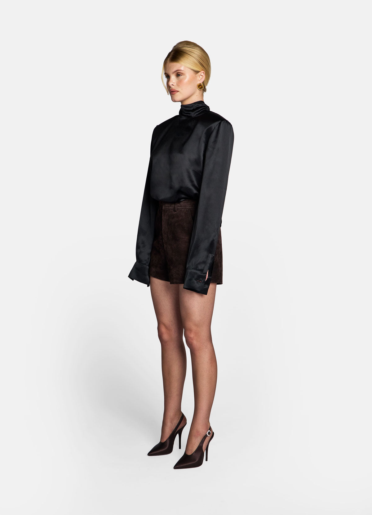Espresso Suede Shorts
