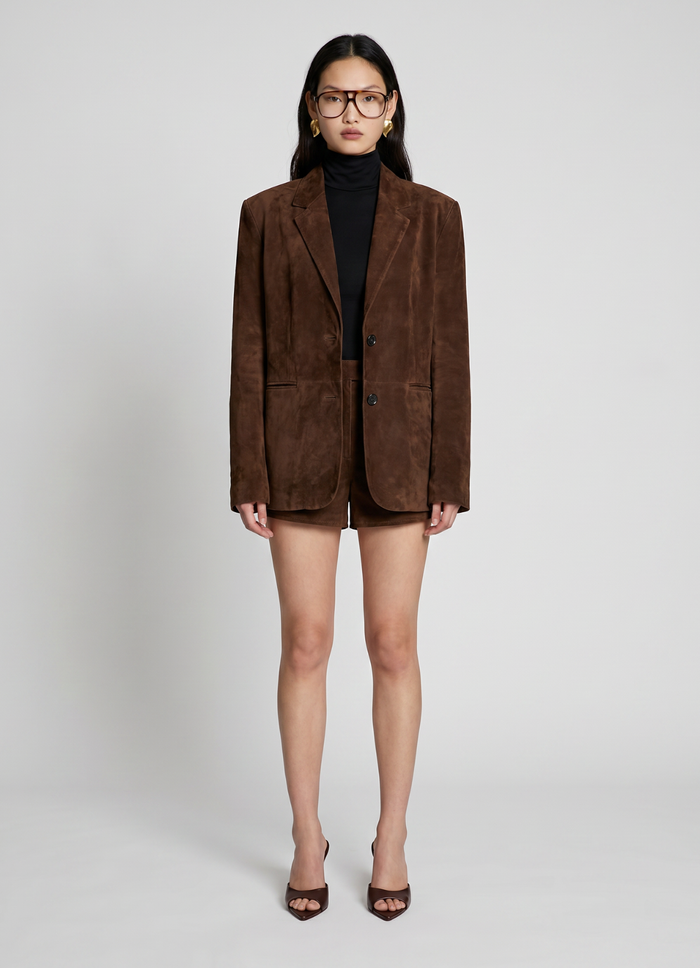 Brown Suede Blazer