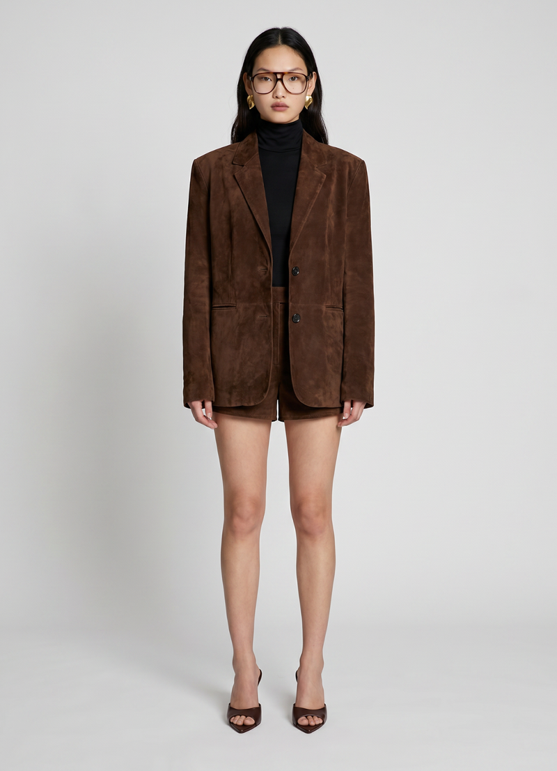 Brown Suede Blazer