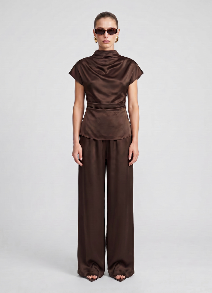 Chocolate Silk Top