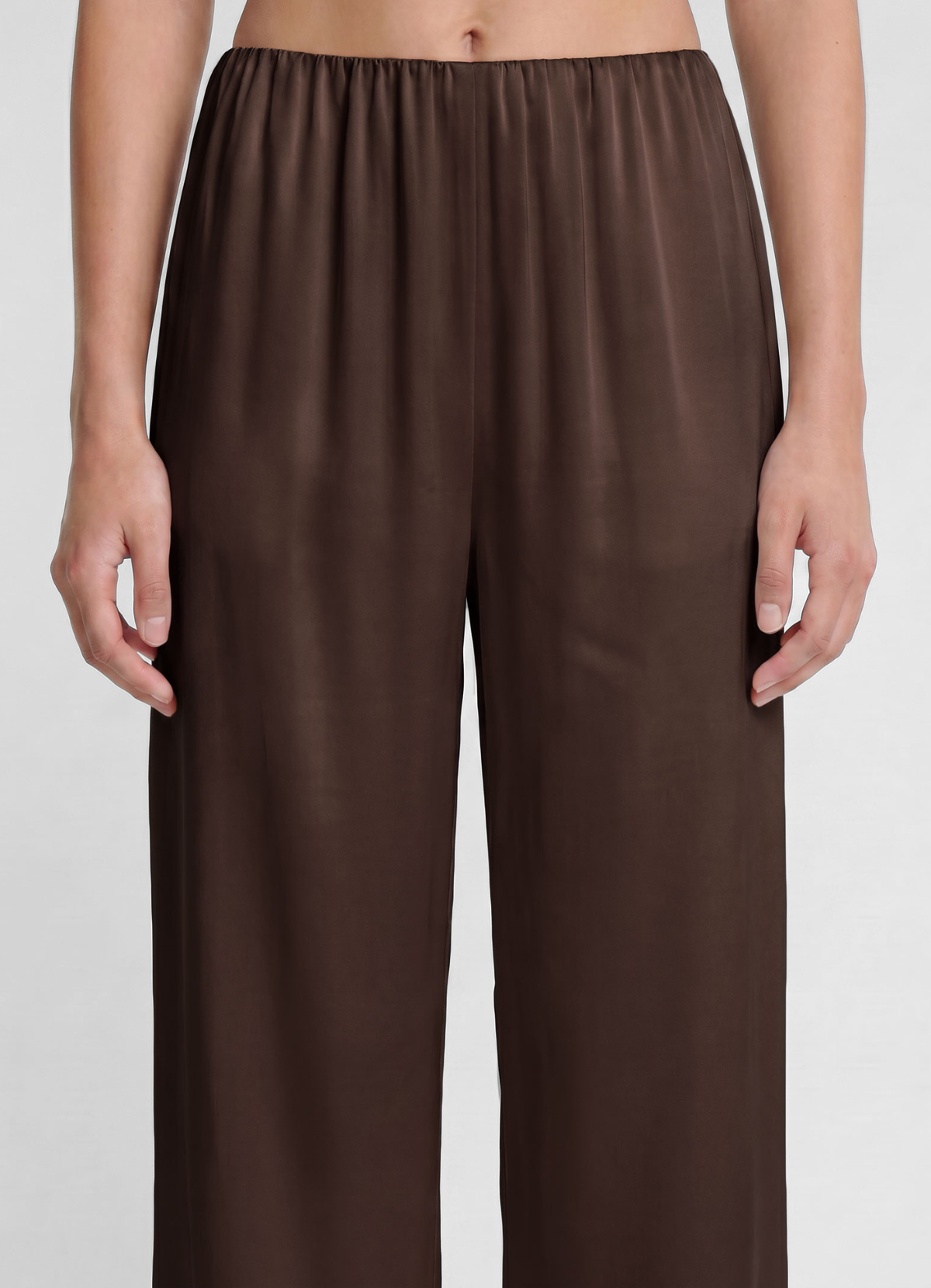 Chocolate Silk Trouser
