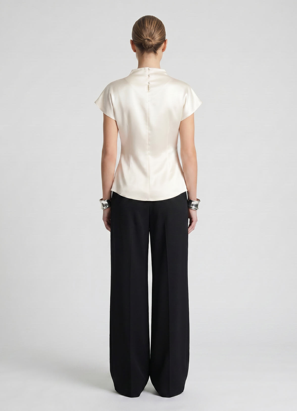 Ivory Silk Top