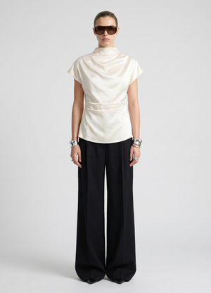 Ivory Silk Top