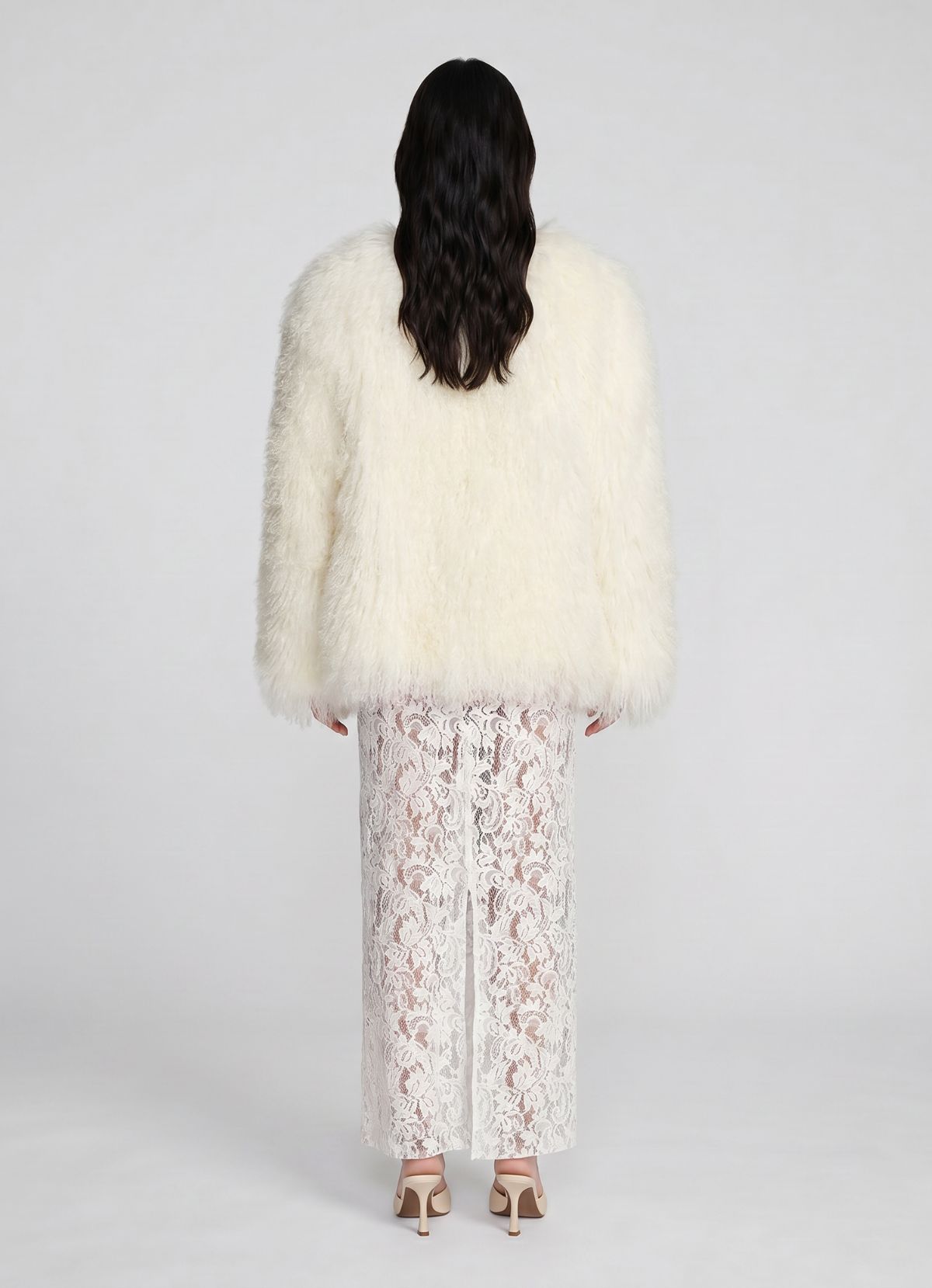 White Mongolian Coat