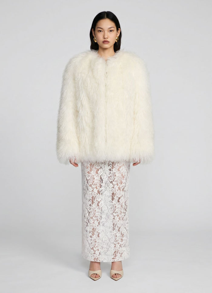 White Mongolian Coat