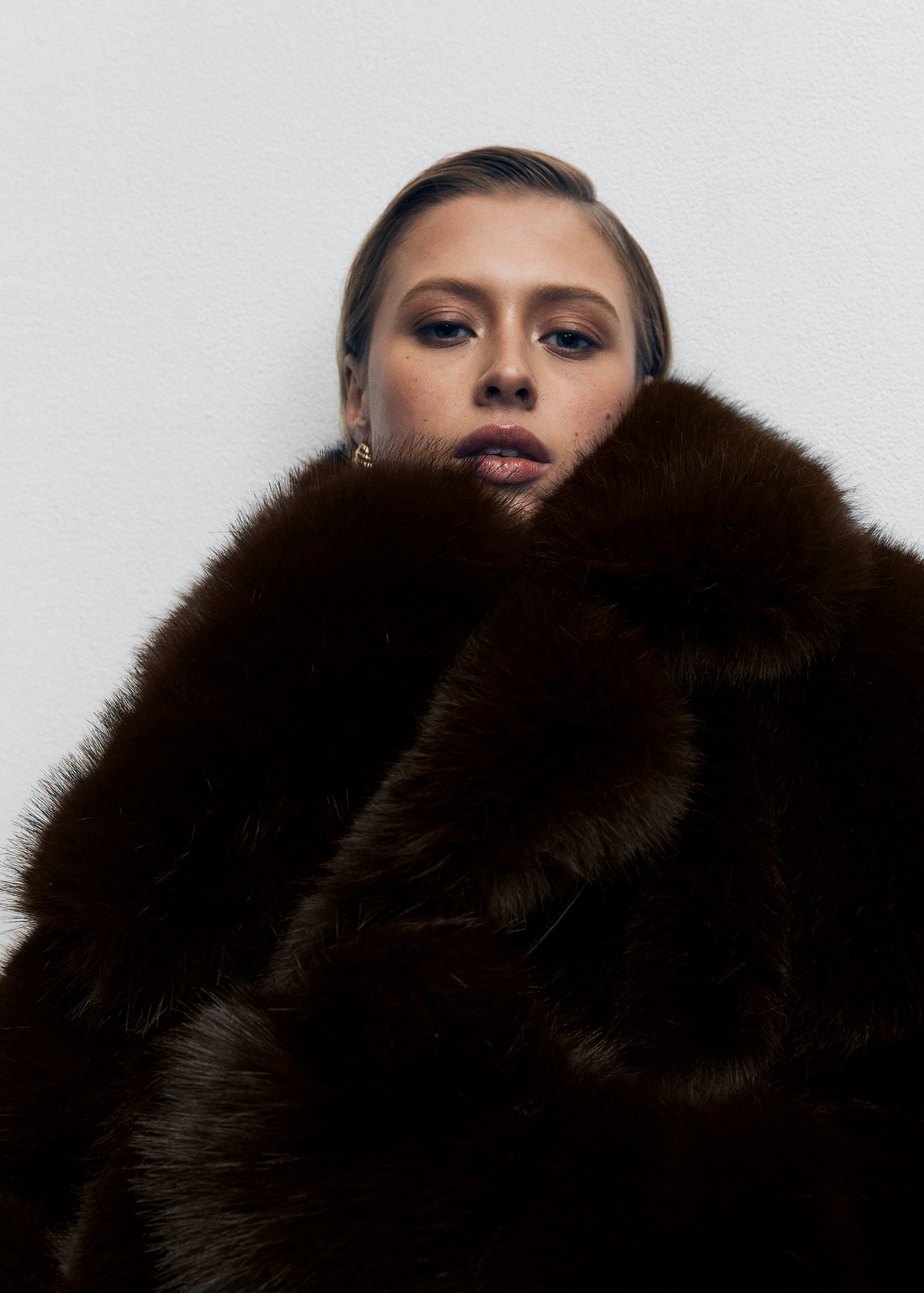 Chocolate Faux Fur Coat