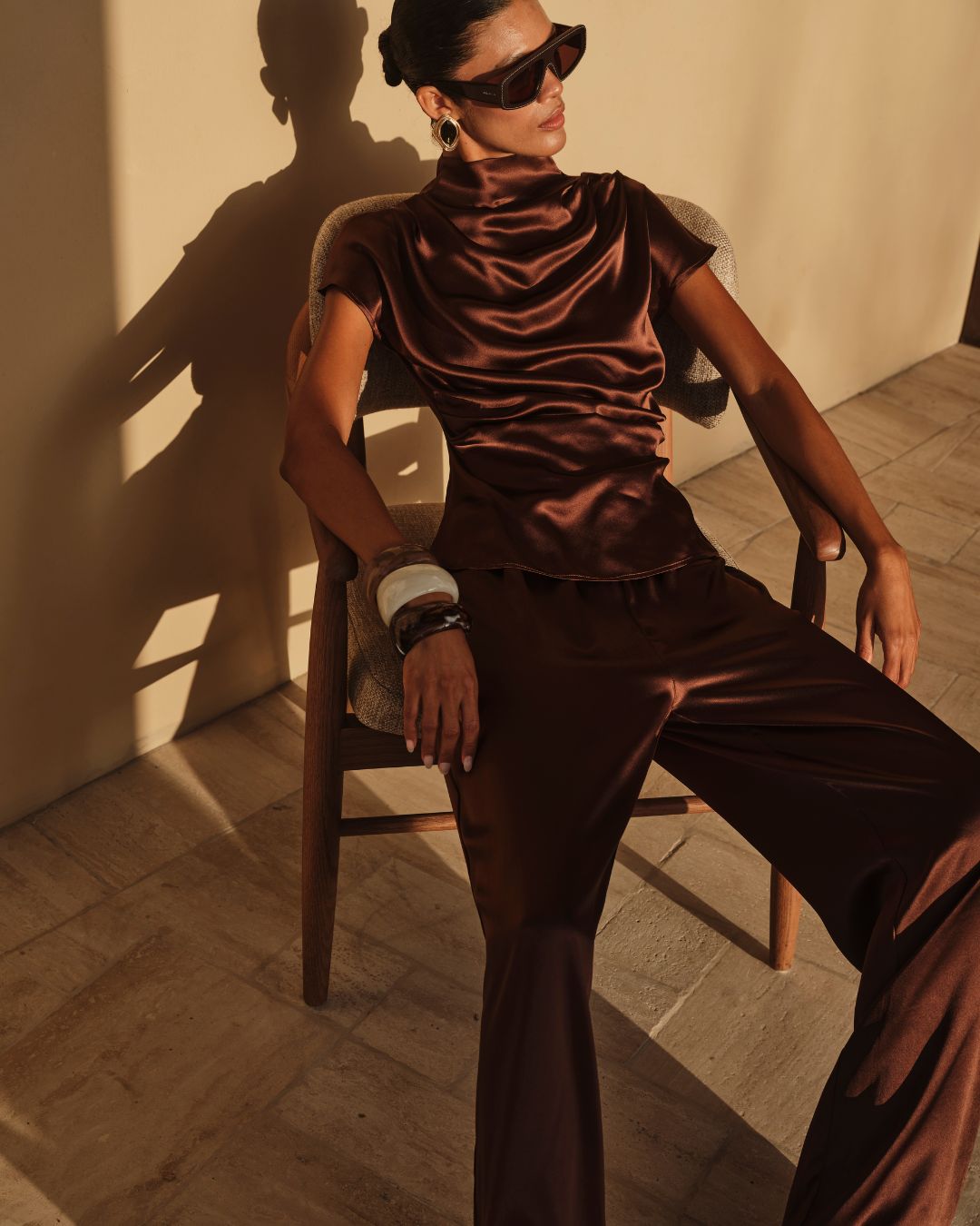 Chocolate Silk Top